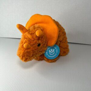 Manhattan Toy Company Little Jurassics Chewy 8" Triceratops Dinosaur Plush NEW
